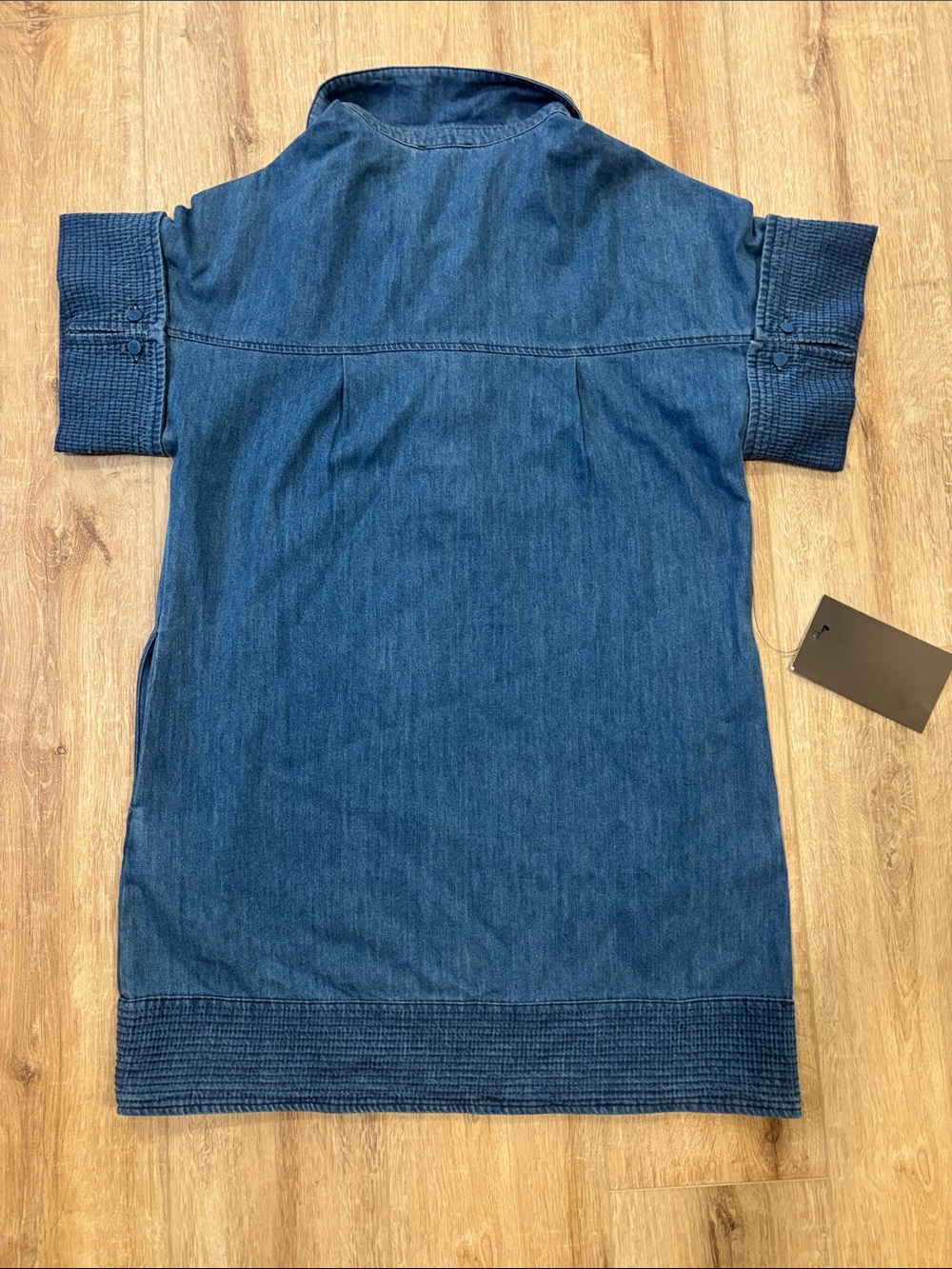 Tuckernuck Indigo Denim Button-Down Shirt Dress - Picture 3 of 3